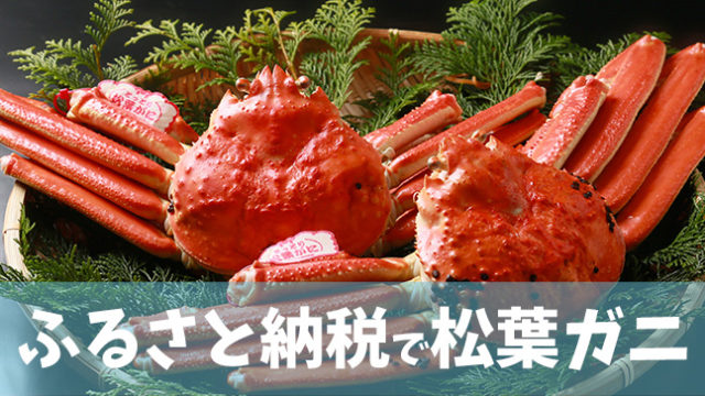 鳥取市ふるさと納税で松葉ガニ