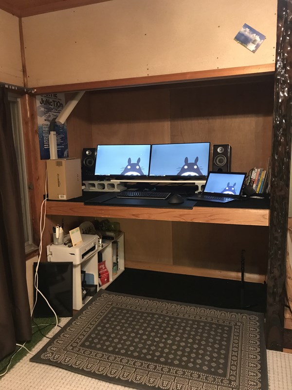 スタンディングデスク押し入れ活用