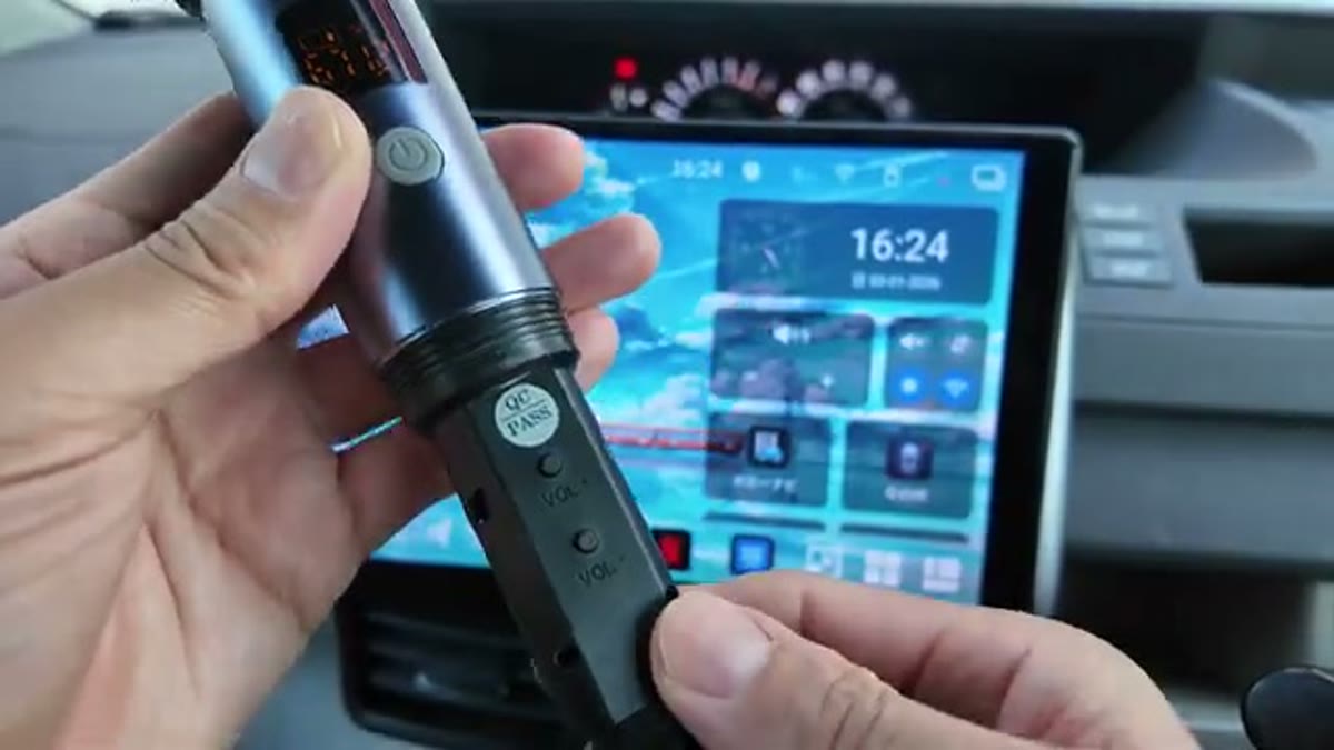 マイクのペアリングは音量ボタン2つを8秒長押し