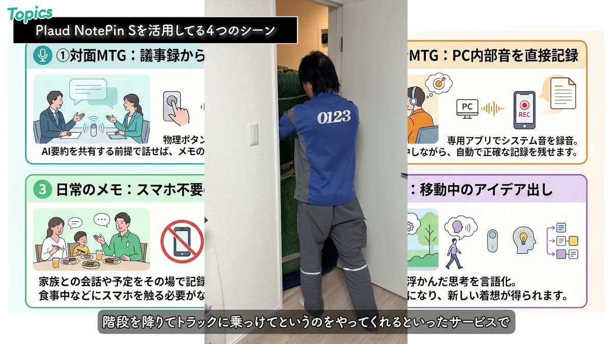 梱包・発送たのメル便のやり取りを録音