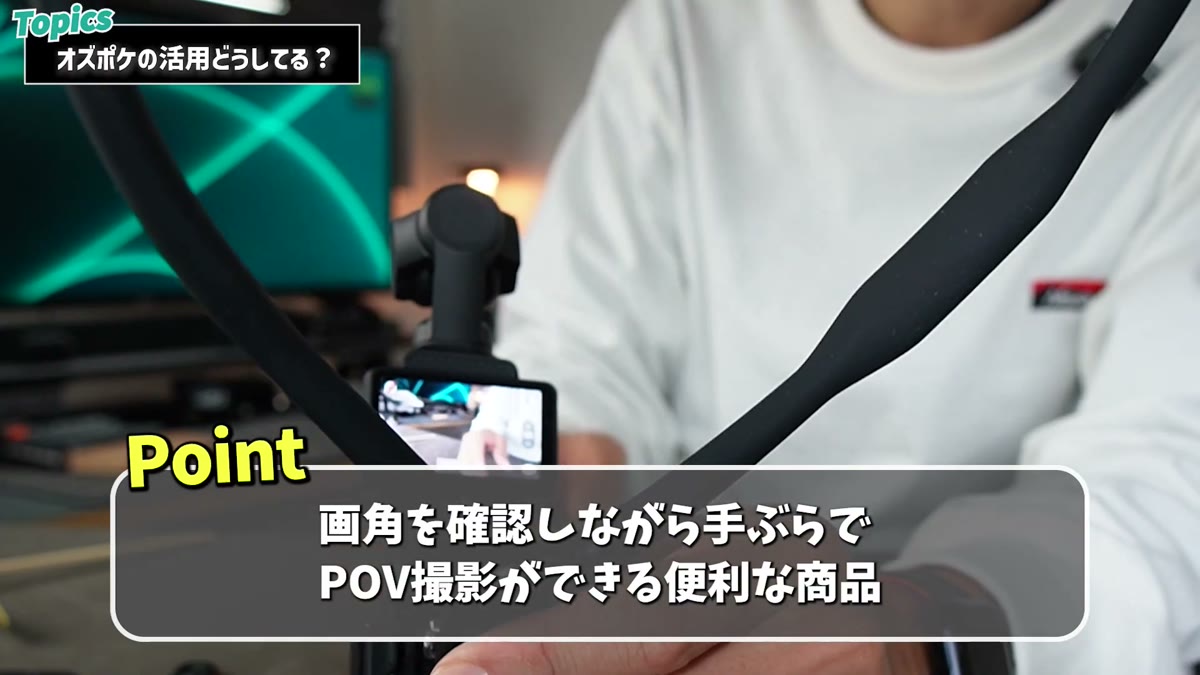 TELESINネックレスマウントでのPOV撮影